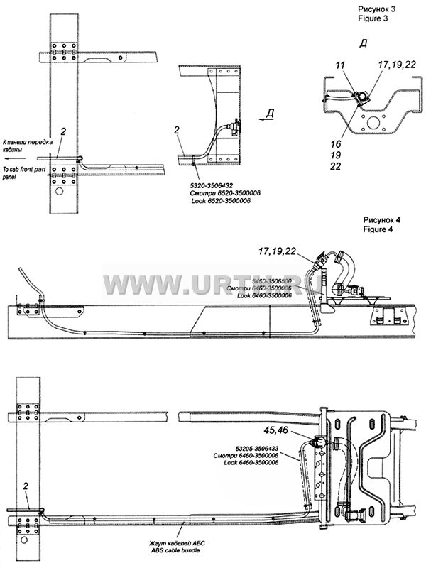 6520-3500037-41 Установка кабелей АБС